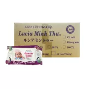 Khăn Giấy Ướt Queen Care Không Mùi (100 Tờ)